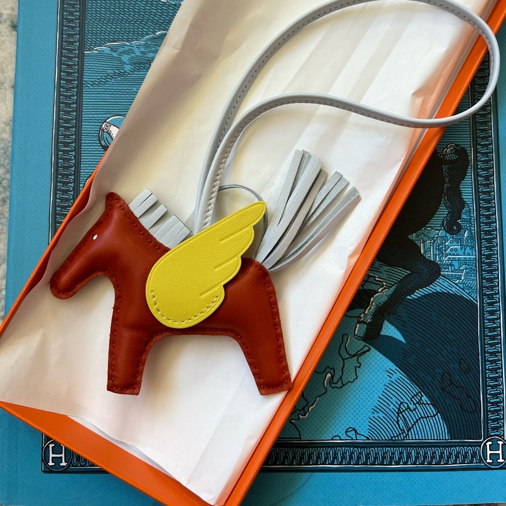 Hermes pm rodeo Pegase bag charm